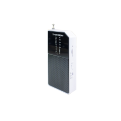 Thomson RT205 Radio FM/AM Portatil Analogica - Antena Telecopica - Color Blanco/Negro