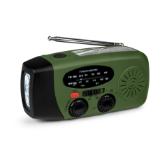 Radio Thomson RT260 - Lampe de poche d'urgence - Fonction Powerbank - Couleur verte