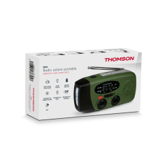 Radio Thomson RT260 - Lampe de poche d'urgence - Fonction Powerbank - Couleur verte