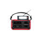 Radio solaire portable Thomson SOS - AM/FM - Batterie 8000 mAh - Lampe torche d'urgence - 3 modes de charge - Fonction Powerbank