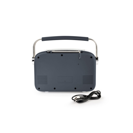 Radio solaire portable rétro Thomson RTS450BT - FM - Chargement par énergie solaire ou USB-C - Antenne télescopique - Bluetooth