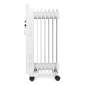 Radiateur à fioul Orbegozo RU 1500 Elegance - Puissant et sûr - 1500 W - 7 éléments chauffants - Thermostat réglable - Protectio