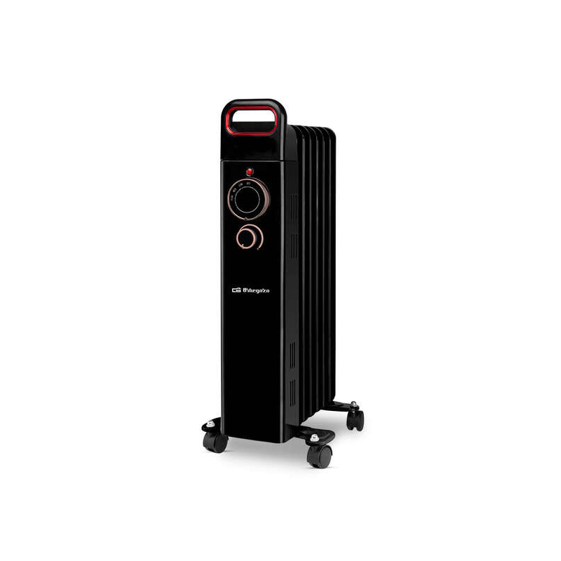 Radiateur à huile efficace Orbegozo RUN 1500 - Puissant et silencieux - Protection contre la surchauffe et anti-basculement - Fa