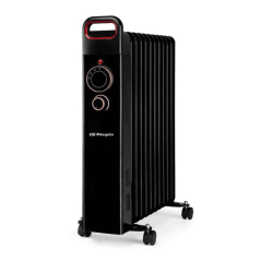 Radiateur à huile efficace Orbegozo RUN 2500 - Puissant et sûr - Inertie thermique - Protection anti-basculement et surchauffe -