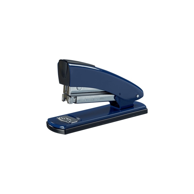 Petrus 2001 Retro Metal Agrafeuse - Jusqu'à 30 Feuilles - Agrafage Fermé, Ouvert et Cloué - Couleur Bleu