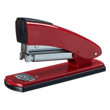 ✅ Petrus 2001 Retro Metal Agrafeuse - Jusqu'à 30 Feuilles - Agrafage Fermé, Ouvert et Cloué - Couleur Rouge c en stock