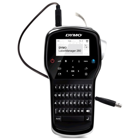 Imprimante d'étiquettes portable Dymo LabelManager 280 - Écran LCD - 20 façons de formater du texte - 200 symboles et images cli