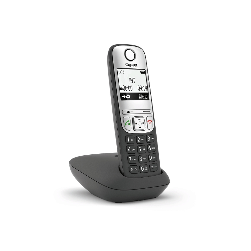 Téléphone sans fil Gigaset A690 - Identification de l'appelant - Mains libres - Contrôle du volume - Noir