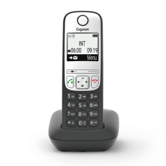 Téléphone sans fil Gigaset A690 - Identification de l'appelant - Mains libres - Contrôle du volume - Noir