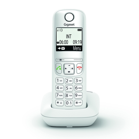 Téléphone sans fil Gigaset A690 - Identification de l'appelant - Mains libres - Contrôle du volume - Blanc