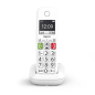 Téléphone sans fil DECT Gigaset E290 - Grand écran noir et blanc - Grandes touches numériques - Fonction booster de volume - Bla