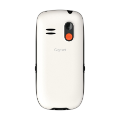 Téléphone portable Gigaset GL395 pour seniors, écran 2,2 pouces, IP44, station de charge, blanc