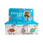 Lot de 18 autocollants Comansi Display Art Basic - Autocollants créatifs pour fenêtres - Loisirs créatifs pour enfants - Assorti