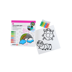 Autocollants Comansi Art Junior Rainbow - Autocollants créatifs pour fenêtres - Loisirs créatifs pour enfants - Assortiment thém