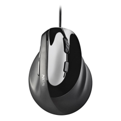 Souris laser verticale ergonomique NGS Samsara 3200 dpi - 5 boutons - Silencieuse - Noire