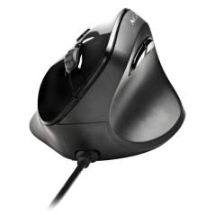 Souris laser verticale ergonomique NGS Samsara 3200 dpi - 5 boutons - Silencieuse - Noire