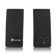 Enceintes NGS SoundBass 150 4W USB 2.0 - Entrée Jack 3,5 mm - Commandes des enceintes - Couleur noire