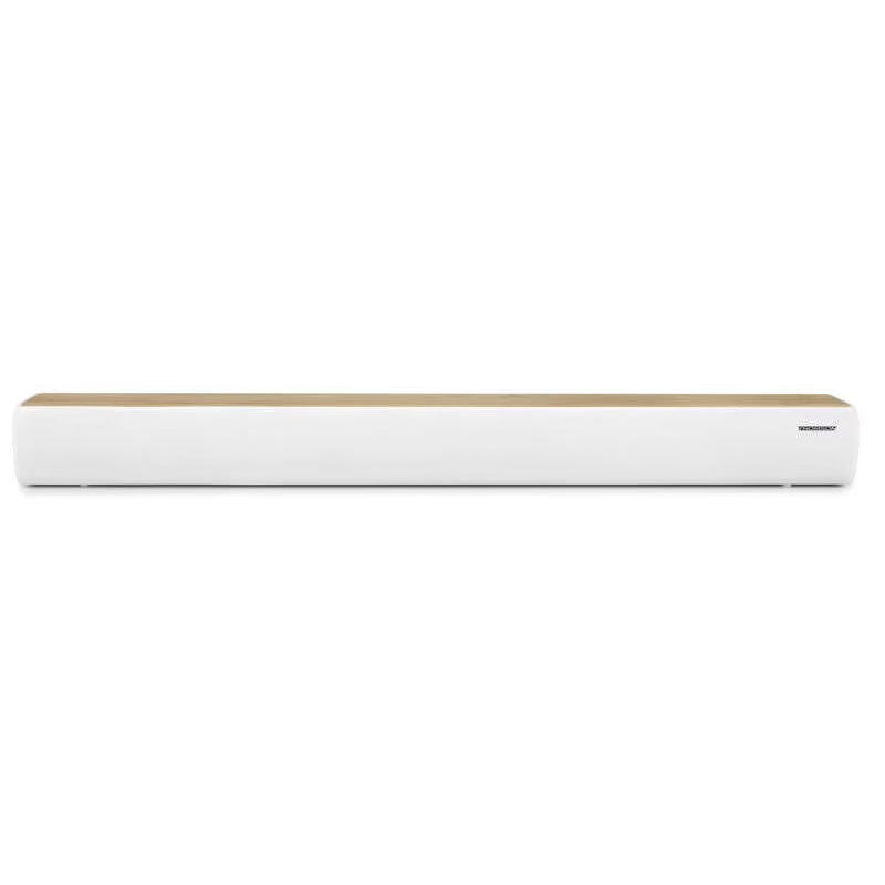 Barre de Son Thomson SB401BT 200W - Bluetooth 5.0 - Entrée Audio TV, Optique, AUX-IN 3,5 mm et Lecteur USB - Couleur Bois/Blanc