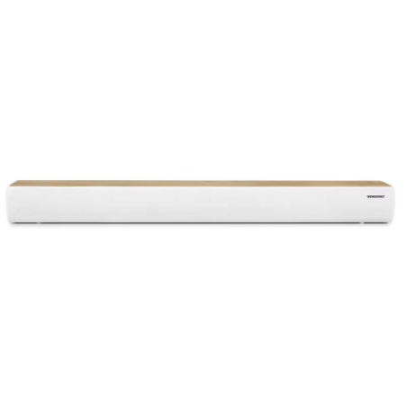 Barre de Son Thomson SB401BT 200W - Bluetooth 5.0 - Entrée Audio TV, Optique, AUX-IN 3,5 mm et Lecteur USB - Couleur Bois/Blanc
