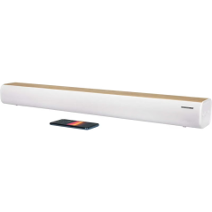 Barre de Son Thomson SB401BT 200W - Bluetooth 5.0 - Entrée Audio TV, Optique, AUX-IN 3,5 mm et Lecteur USB - Couleur Bois/Blanc
