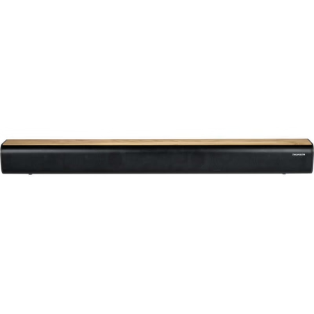Barre de Son Thomson SB402BT 200W - Bluetooth 5.0 - Entrée Audio TV, Optique, AUX-IN 3,5 mm et Lecteur USB - Couleur Bois/Noir
