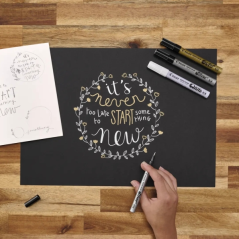 Pilot Super Color Rotulador Permanente Fino - Punta de 1mm de Poliacetal - Tinta muy Densa y Opaca - Cuerpo Metalico - Color Pla