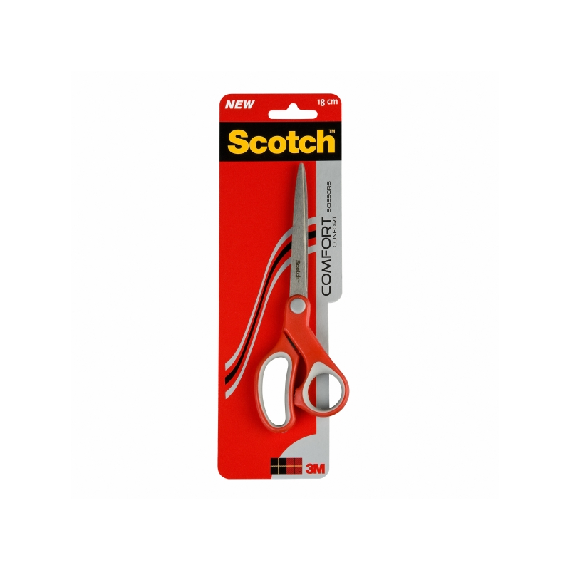 Ciseaux ergonomiques Scotch - 20 cm - Rouge