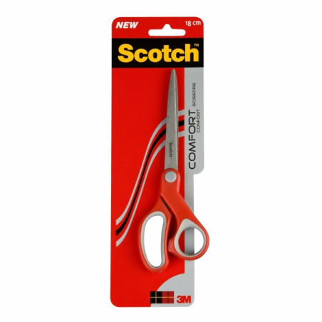 Ciseaux ergonomiques Scotch - 20 cm - Rouge