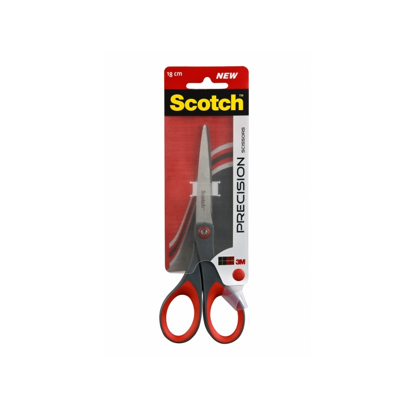 Ciseaux de précision Scotch - 18 cm - Noir/Rouge