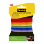 Bandes de gestion de câbles Scotch - Lot de 6 - 12,7 mm x 20,3 cm - Couleurs assorties