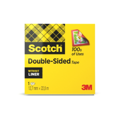 Ruban adhésif double face Scotch - 12 mm x 22,8 m - Transparent