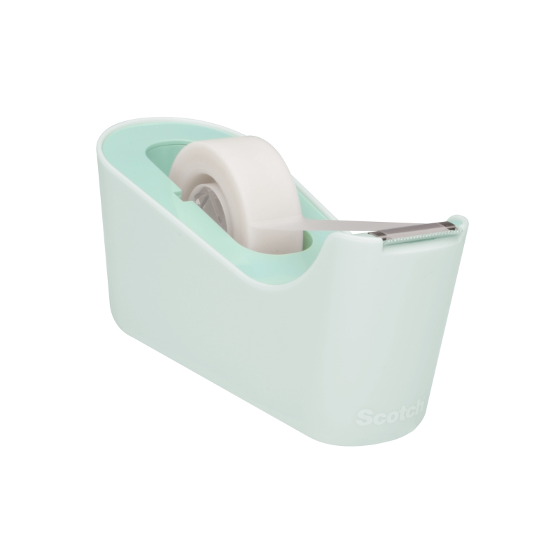 Dévidoir de ruban adhésif Scotch - Pour rubans jusqu'à 19 mm x 33 m - Ruban inclus - Menthe