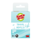 Recharges de rouleau anti-peluches Scotch-Brite (lot de 2) - 30 feuilles par rouleau - Noir