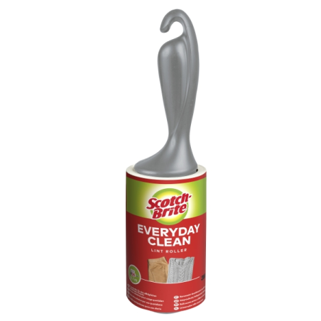 Rouleau anti-peluches adhésif Scotch-Brite Everyday Clean - 56 feuilles - Noir