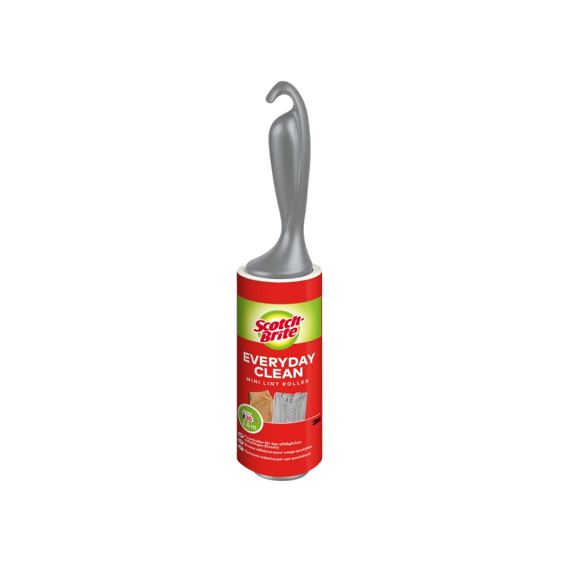 Rouleau anti-peluches Scotch-Brite Everyday Clean - 30 feuilles - Gris