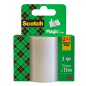 Ruban adhésif invisible Scotch Magic, lot de 3 – 19 mm x 15 m – 2 unités + 1 offerte – Transparent
