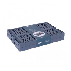 Apli Up North Pack de 2 Boites Plastiques Pliantes et Empilables - Taille 290x210x120mm - Idéales pour Outils, Jouets, Linge