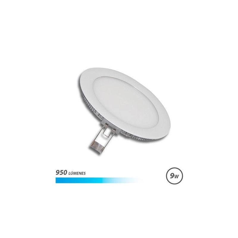 Elbat Downlight Encastré Ultraplat LED 9W 950LM - Lumière Froide - Design Profil Bas - Installation Facile - Couleur Blanche