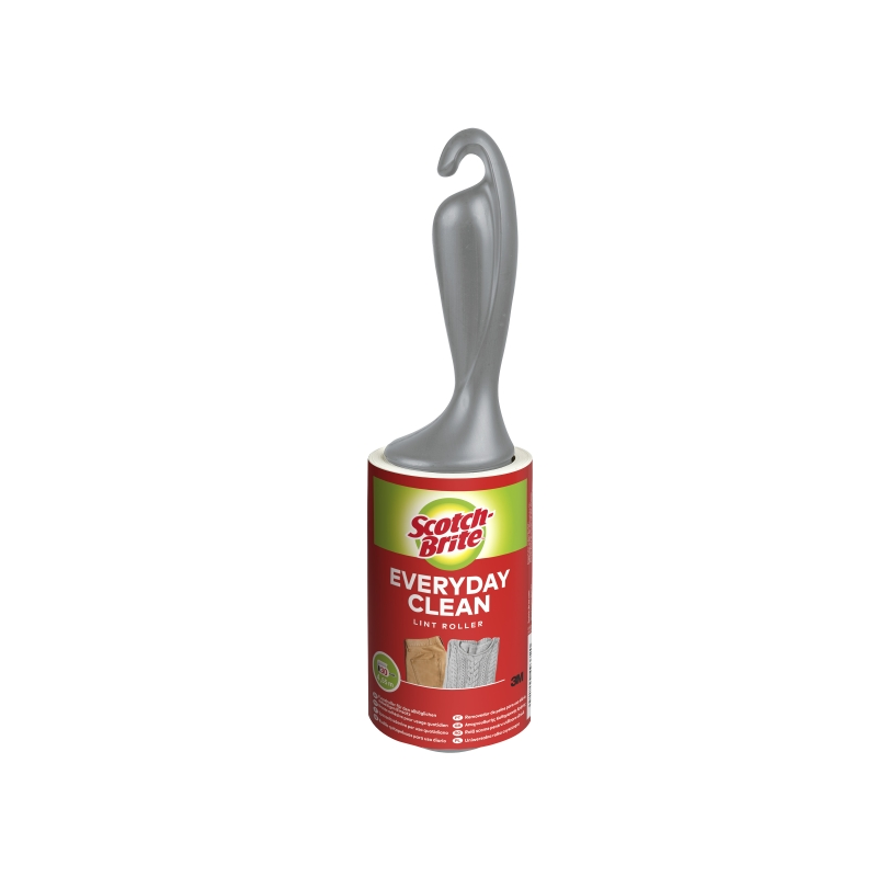 Rouleau anti-peluches adhésif Scotch-Brite Everyday Clean - 30 feuilles - Noir