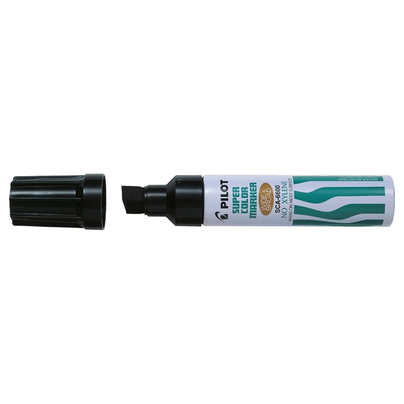 Pilot Super Color 6600 Rotulador Permanente Multisuperficie Extragrueso - Punta Biselada Extragruesa de Fibra - Tinta Base Alcoh