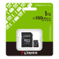Kingston Tarjeta Micro SDXC 1TB Clase 10 150MB/s Canvas Select Plus + Adaptador SD