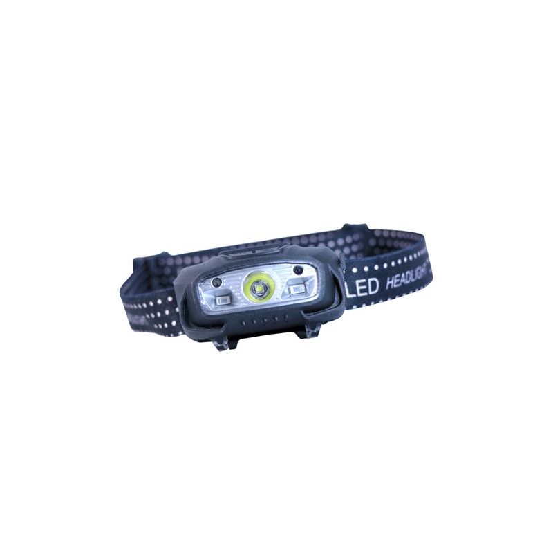 Elbat LED Front Head Flashlight LED 220LM - Détection des mains - Résistant à l'eau - Lumière - Couleur Noir