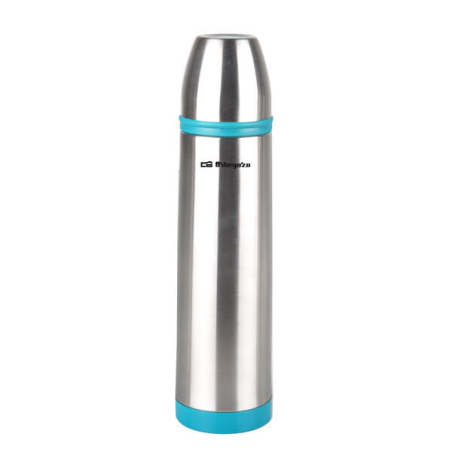 Orbegozo Ensemble thermos avec identifiant de boisson – Acier inoxydable résistant – Bandes colorées – Système anti-déversement