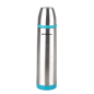 Orbegozo Ensemble thermos avec identifiant de boisson – Acier inoxydable résistant – Bandes colorées – Système anti-déversement