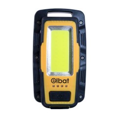 ✅ Lampe de poche LED rechargeable Elbat - Crochet et aimant - Cob 8W 600LM - Couleur Noir couleur jaune en stock