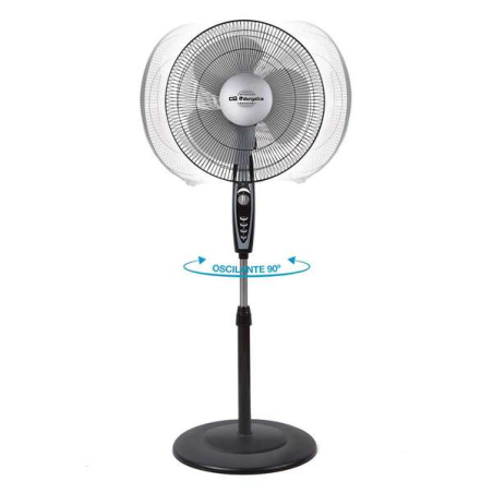 Ventilateur sur pied Orbegozo SF 3347 noir multi-réglable