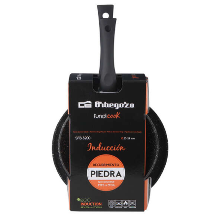 Orbegozo Pack 2 Poêles en Aluminium Forgé - Haute Qualité et Résistance - Surface Antiadhésive - Idéal pour de nouvelles Recette