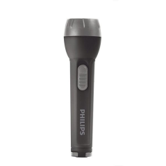 Lampe torche LED Philips - 22 lumens - Fonctionne sur piles - Noir et gris