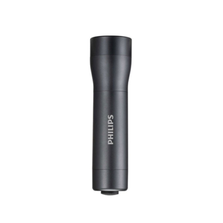 Lampe torche LED Philips - Jusqu'à 6 heures d'autonomie - IPX4 - 170 lumens - Piles incluses - Noire