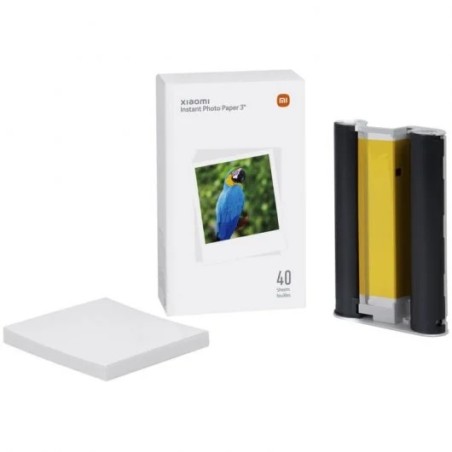 ✅ Papier Photo Instantané Xiaomi 3" Papier Photographique pour Imprimante Xiaomi Instant Photo 1S 40 unités co en stock